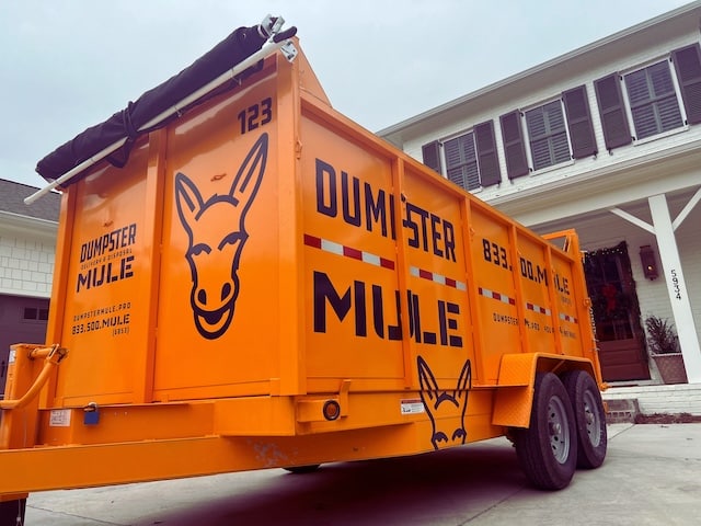 Dumpster Mule dumpster rental front angle