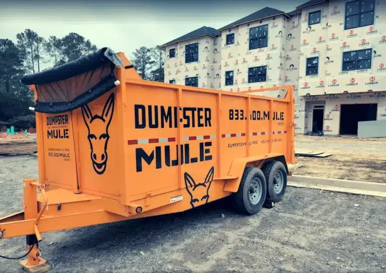 Dumpster Mule at a construction site