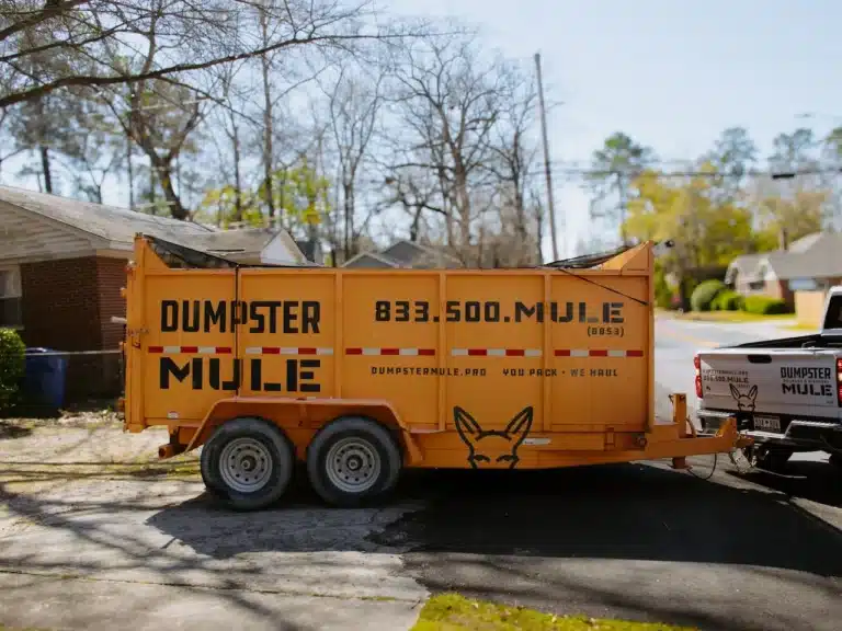 Home 1 Side profile of Dumpster Mule rental dumpster